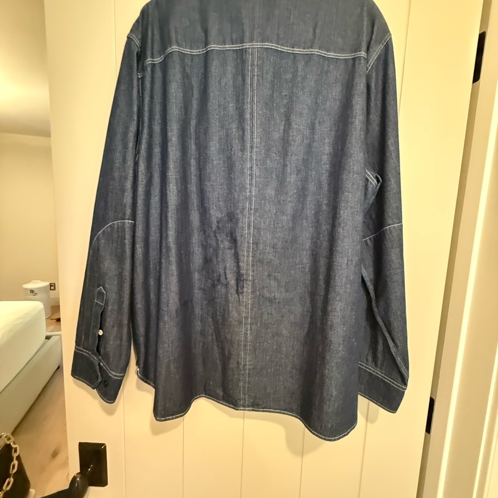 Rag and Bone Men’s Dark Denim Shirt - Picture 2 of 3